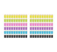 Kznifmk 120 Piezas Embadurnadores de Esponja para Dedos Manualidad con Embadurnador para Pintar con Los Dedos Juego de Dauber Esponja de Dibujo para Pintar Manualidades con Tinta de Arte