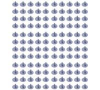 Kznifmk 120 Piezas Estera Gris de Plastico Salpicadura Vehiculo Modelo Clips 7mm X 16mm X 24mm