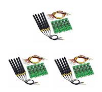 Kznifmk 15 Piezas 2,4 GHz Inalámbrico 512 Transmisor Receptor PCB 2 En 1 Módulo Placa PCB Inalámbrica con Antena para Luz de Escenario