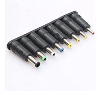 Kznifmk 16x Universal Enchufe de 5 DC para Computadora Portatil AC Adaptador de Corriente Conectores de Enchufes