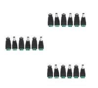 Kznifmk 18Pzs 5.5X2.1Mm Hembra + Macho Adaptador de Conector de Potencia DC de CCTV Piezas de Reparacion