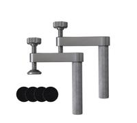 Kznifmk 2 Abrazaderas de Banco para Perros con Almohadilla Antideslizante, Abrazadera de Sujeción de 19 Mm, Abrazaderas de Mesa Ajustables de Aluminio para Herramientas de Carpintería