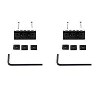 Kznifmk 2 Conjunto 42mm Tuerca de Bloqueo de Cadena de Metal de Guitarra Aplicable A Guitarra Electrica Tremolo de Doble Bloqueo,Negro