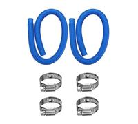 Kznifmk 2 Mangueras de Repuesto para Bomba de Piscina para Piscinas Elevadas - Mangueras de Piscina para Bomba de Filtro de Piscina 607, 637 con 4 Abrazaderas