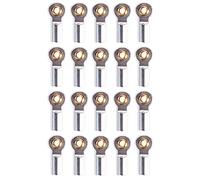 Kznifmk 20 Unids Metal M3 ArticulacióN de RóTula de Barra de Acoplamiento para 1/10 RC Car Crawler SCX10 D90 D110 CC01, Plata