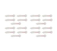 Kznifmk 20 Unids Resplandor Luminoso SeñUelos de Calamar de Silicona Suave Falda de Calamar Cebo SeñUelo Artificial