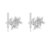 Kznifmk 200 Piezas de Clavo Sin Costura de Hilo de Rodapié de Doble Cabeza, LíNea de Rodapié Sin Marcas de Clavo, Clavo Sin Costura con Herramienta de de Clavo