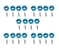 Kznifmk 20x A949-11 Ruedas Hexagonales de Aluminio Montaje de Asiento Hexagonal Pasadores de Cubo de 7 mm Piezas de Actualización para 1/18 A949 A959 A969 A979 K929 RC Car