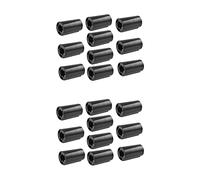 Kznifmk 20x Estuches Adaptadores de Batería Tamaño AA Una C, Espaciadores Tamaño AA Una C, (Negro)