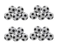 Kznifmk 20X PláStico 32Mm BalóN de FúTbol Sala de FúTbol Sala Reemplazar Negro +