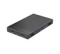 Kznifmk 2230 M.2 SSD 2230 M.2 SSD Case M.2 NVMe SSD Estación de acoplamiento 10Gbps Dual Bay aluminio duro caso para PC y portátil