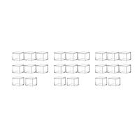 Kznifmk 24 Piezas Joyero Cuadrado Cuadrado de Plástico Acrílico Transparente Mini Caja de Almacenamiento con Tapa Mini Contenedor Cuadrado 120Ml
