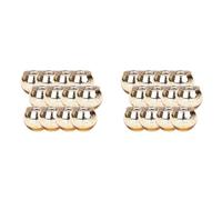 Kznifmk 24 Uds. Portavelas Votivas de Cristal de Mercurio Dorado Legant Portavelas de para Bodas, Cenas de Ensayo