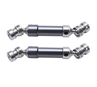 Kznifmk 2Pcs Eje Trasero Central de Metal Eje de TransmisióN CVD para 1:12 12428 12423 RC Coche Short Course Desert Off-Road Titanium