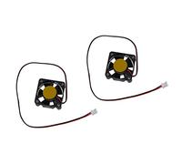 Kznifmk 2Piezas 30mm x 30mm x 10mm 2 DC 12V 6000RPM Rodamiento de Manguito Ventilador de Enfriamiento