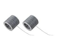 Kznifmk 2piezas 500M 50Lb Colorido Multifilamento PE Línea de Pesca (Gris)