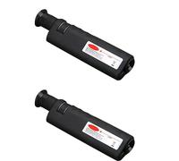 Kznifmk 2piezas Microscopio de Inspección de Fibra óptica de Aumento 400X con Adaptador Universal SC FC LC E2000 para Limpieza de Fibra