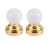 Kznifmk 2X 1:12 Dolls House Miniatura Globo de Techo LáMpara de IluminacióN LED con BateríA