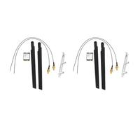 Kznifmk 2X 1730Mbps para Doble Banda InaláMbrico AC 9560 Kit de Computadora de Escritorio Bluetooth 5.0 802.11Ac M.2 CNVI 9560NGW Tarjeta WiFi con Antena