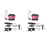 Kznifmk 2X 25KG Servo Digital Engranaje de Metal Completo Alto Par Impermeable para RC Robot Rastreador de AutomóViles ÁNgulo de Control 270 °