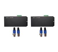 Kznifmk 2X 3CH DC12-24V RGBW 512 Decodificador Controlador LED RGB LED DMX512 Decodificador, DMX512-3CH