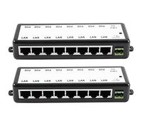 Kznifmk 2X 8 Divisor de PoE del Inyector de PoE del Inyector para El Poder de la Cámara del PoE de la Red del CCTV sobre Ethernet