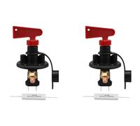 Kznifmk 2X Accesorios de Carreras de Aisladores de Batería Interruptor de Corte/Apagado del Aislador de Batería Kit Tipo FIA de Carreras de Autos