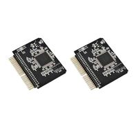 Kznifmk 2X Adaptador de Tarjeta SD una IDE de 2,5 Pulgadas, Convertidor de Tarjeta de Memoria SDHC/SDXC una HDD de Computadora PortáTil Tarjeta Elevadora HDD de Puerto Macho de 44