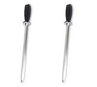 Kznifmk 2X Afilador de Cuchillos de Chef Profesional de 10 Pulgadas, Varilla de Afilado de Diamante, Acero para Afilar para Cuchillo