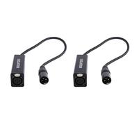 Kznifmk 2X Aislador de Cable de Audio XLR Elimina el Ruido Aislante de Audio de Bucle de el Sonido Actual Elimina el Ruido, Hembra A Macho