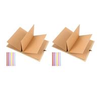 Kznifmk 2X ÁLbum de Papel Vintage Estilo AcordeóN DIY ÁLbum de Recortes Manualidades Día de San ValentíN Aniversario de Bodas