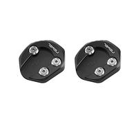 Kznifmk 2X Almohadilla de Extensión para Pata de Cabra de Motocicleta Placa de Ampliación del Soporte Lateral para Rebel CMX300 CMX500 2017-2021 (Negro)