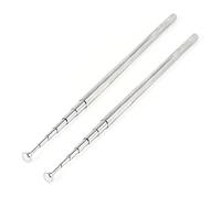 Kznifmk 2X Antena de 7 Secciones Telescopica de FM Radio de Tono de Plata de 38 Pulgada 97cm