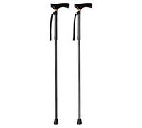 Kznifmk 2X Bastón Plegable Ligero Plegable Ajustable con Bastón Ligero Ayuda para Diaria