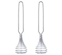 Kznifmk 2X Batidora de Huevos Licuadora Mezclador de Mano Batidor de Alambre de Bobina de Acero Inoxidable