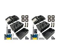 Kznifmk 2X BL1830 10 x 21700 Caja de BateríA PCB ProteccióN de Carga Placa de Circuito Caja de Carcasa BL1860 para 18V 3.0Ah 9.0Ah House