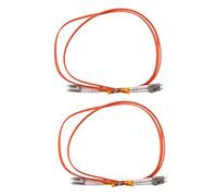 Kznifmk 2X Cable de Puente de 1M Cable de Conexión óPtica DúPlex Multimodo LC-LC LC A LC Fibra óPtica