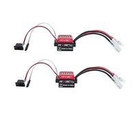 Kznifmk 2X Controlador de Velocidad Esc Cepillado Impermeable 1060 60A Freno Delantero Y Freno Inverso para Scx10 Trx4