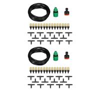 Kznifmk 2X de Nebulización de Enfriamiento Del Patio Conjunto de Boquillas de Manguera Atomizadora de Niebla de Agua Pulverizada Kit de Riego para Riego de Invernadero de Jardín