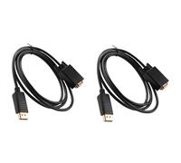 Kznifmk 2X DisplayPort A VGA Cable (Cable DP A VGA) 6 Pies