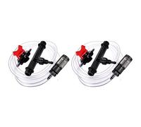 Kznifmk 2X Dispositivo de Riego de Jardín 3/4 Kit de Tubo de Agua de Interruptor de Inyector de Fertilizante Venturi