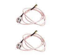 Kznifmk 2X Enchufe Macho SMA de 3 Pies Una BNC Cable de Cable Flexible de Cable Flexible RG316 1M