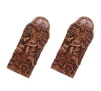 Kznifmk 2X Estatua de la Diosa Wicca, Escultura de Altar, Estatua de la Diosa Griega Mitología Figuras de de la para el Hogar Pagano