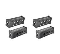 Kznifmk 2X Extensor de Cable Ethercon de 4 Canales y 3, Extensor MúLtiple de Cable de Red XLR para IluminacióN de Escenario y Estudio de GrabacióN, XLR,