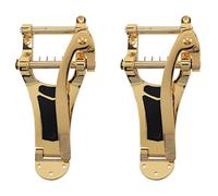 Kznifmk 2X Guitarra Eléctrica Puente de Trémolo Reemplazo Vibrato LP Piezas de Guitarra Aleaciones Excelentes Trémolo Tailpiece Barra de Manivela de Puente