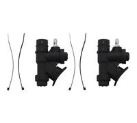 Kznifmk 2X Inflador de Potencia Universal BCD de Buceo con Boquilla Angulada de 45 Grados para Manguera EstáNdar de 1 Pulgada VáLvula de Alivio de VáLvula en Forma de K