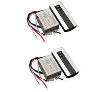 Kznifmk 2X Interruptor de Control Remoto Inalámbrico de 1 Vía ON/OFF 220V Interruptor de Control Remoto Digital para Lámpara Y Luz HT035