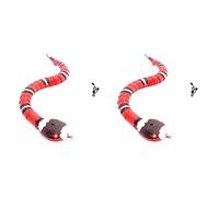 Kznifmk 2X Juguete de Serpiente de Detección Inteligente, Juguetes Interactivos para Gatos Juguete de Serpiente Eléctrico de Simulación Realista Recargable por USB