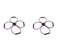 Kznifmk 2X Kit de Banda de Resistencia Pilates Reformer Equipo de Ejercicios en el Hogar para Entrenamiento Corporal Total: Ayuda A Enfocar los Músculos y Tonificarlos (Púrpura)