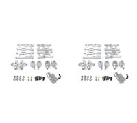 Kznifmk 2X Kit de Piezas de ActualizacióN de Brazo Oscilante de Copa de DireccióN de Metal para 144001 1/14 124018 124019 1/12 Accesorios de Coche RC, Plateado